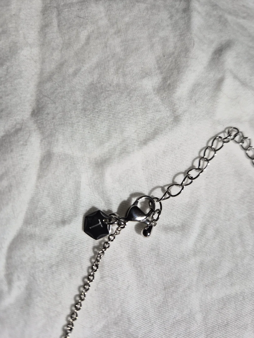 Touchstone Crystal Silver Necklace with Teal Gem Accents